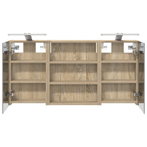 Σετ Ντουλαπιών Μπάνιου με ράφι 3 pcs 100 x 10,5 x 50 εκ - Pakobazaar