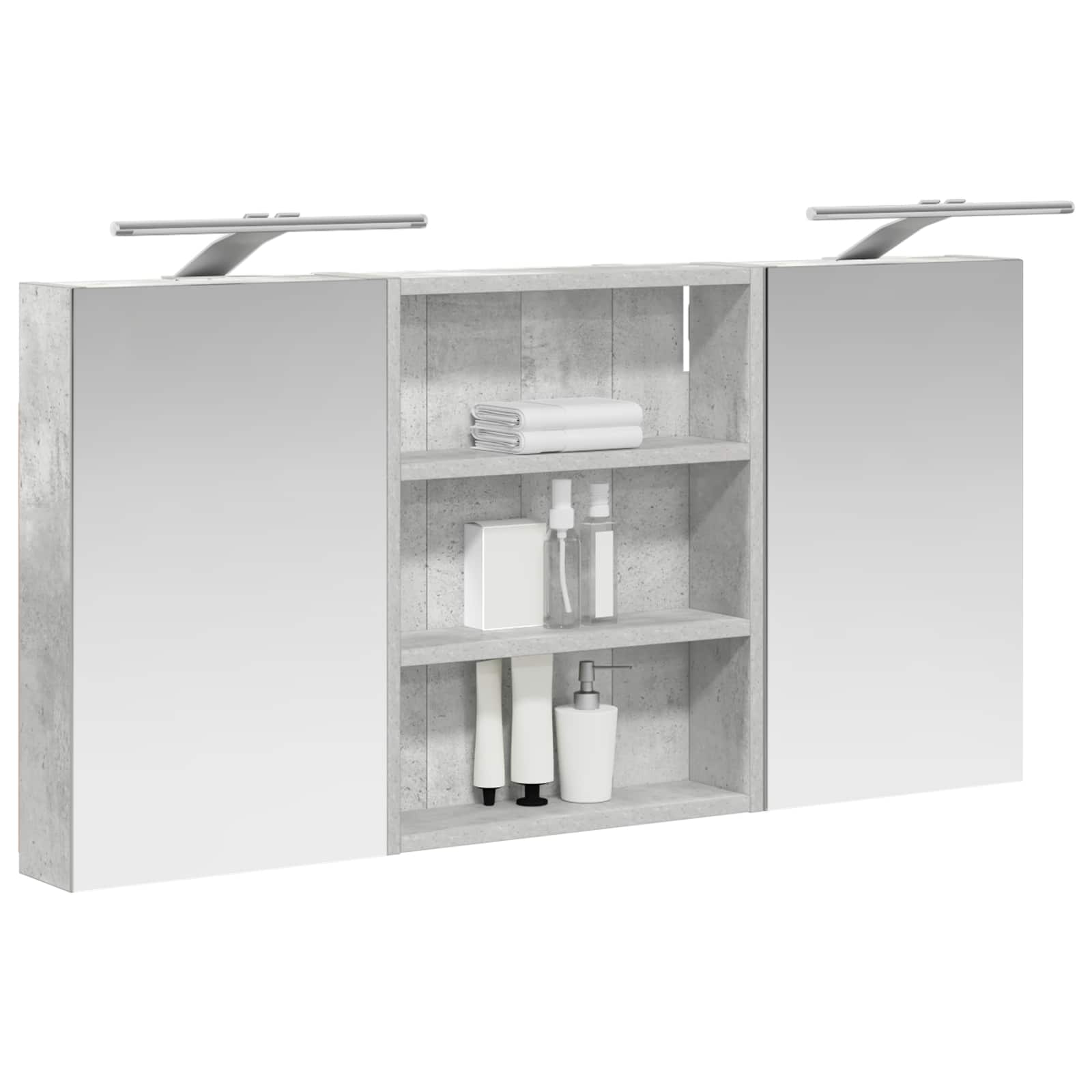 Σετ Ντουλαπιών Μπάνιου με ράφι 3 pcs 100 x 10,5 x 50 εκ - Pakobazaar