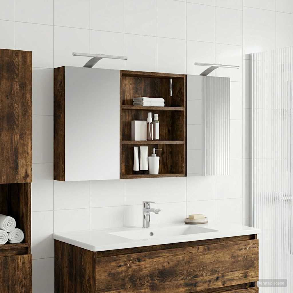 Σετ Ντουλαπιών Μπάνιου με ράφι 3 pcs 100 x 10,5 x 50 εκ - Pakobazaar