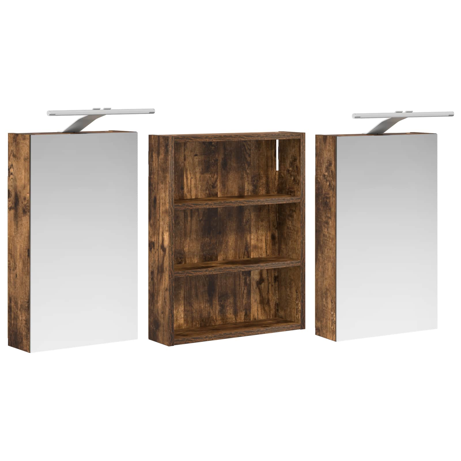 Σετ Ντουλαπιών Μπάνιου με ράφι 3 pcs 100 x 10,5 x 50 εκ - Pakobazaar