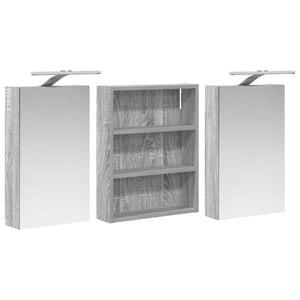 Σετ Ντουλαπιών Μπάνιου με ράφι 3 pcs 100 x 10,5 x 50 εκ - Pakobazaar