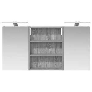 Σετ Ντουλαπιών Μπάνιου με ράφι 3 pcs 100 x 10,5 x 50 εκ - Pakobazaar