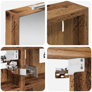 Σετ Ντουλαπιών Μπάνιου με ράφι 3 pcs 100 x 10,5 x 50 εκ - Pakobazaar