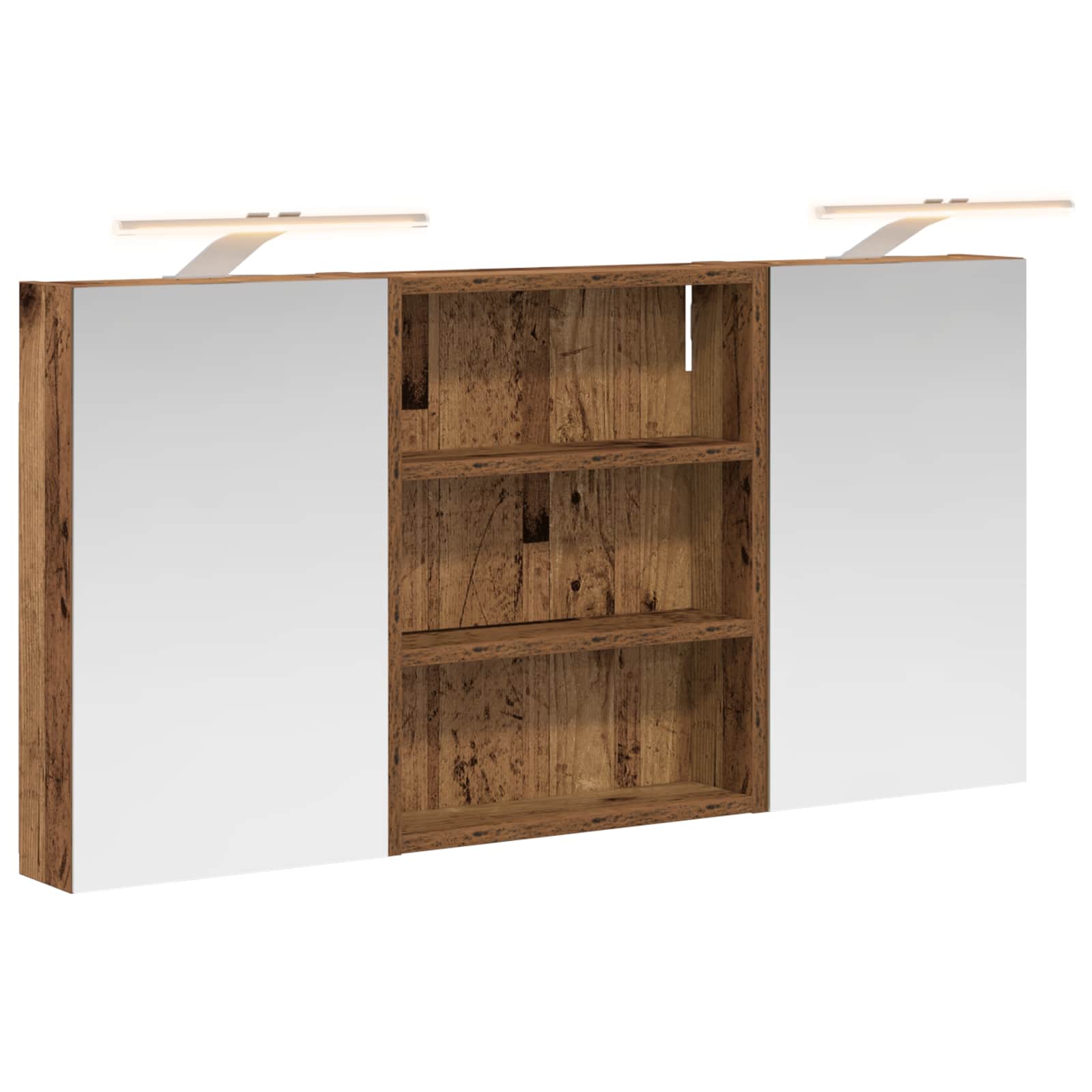 Σετ Ντουλαπιών Μπάνιου με ράφι 3 pcs 100 x 10,5 x 50 εκ - Pakobazaar