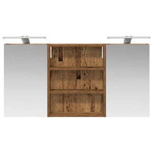 Σετ Ντουλαπιών Μπάνιου με ράφι 3 pcs 100 x 10,5 x 50 εκ - Pakobazaar