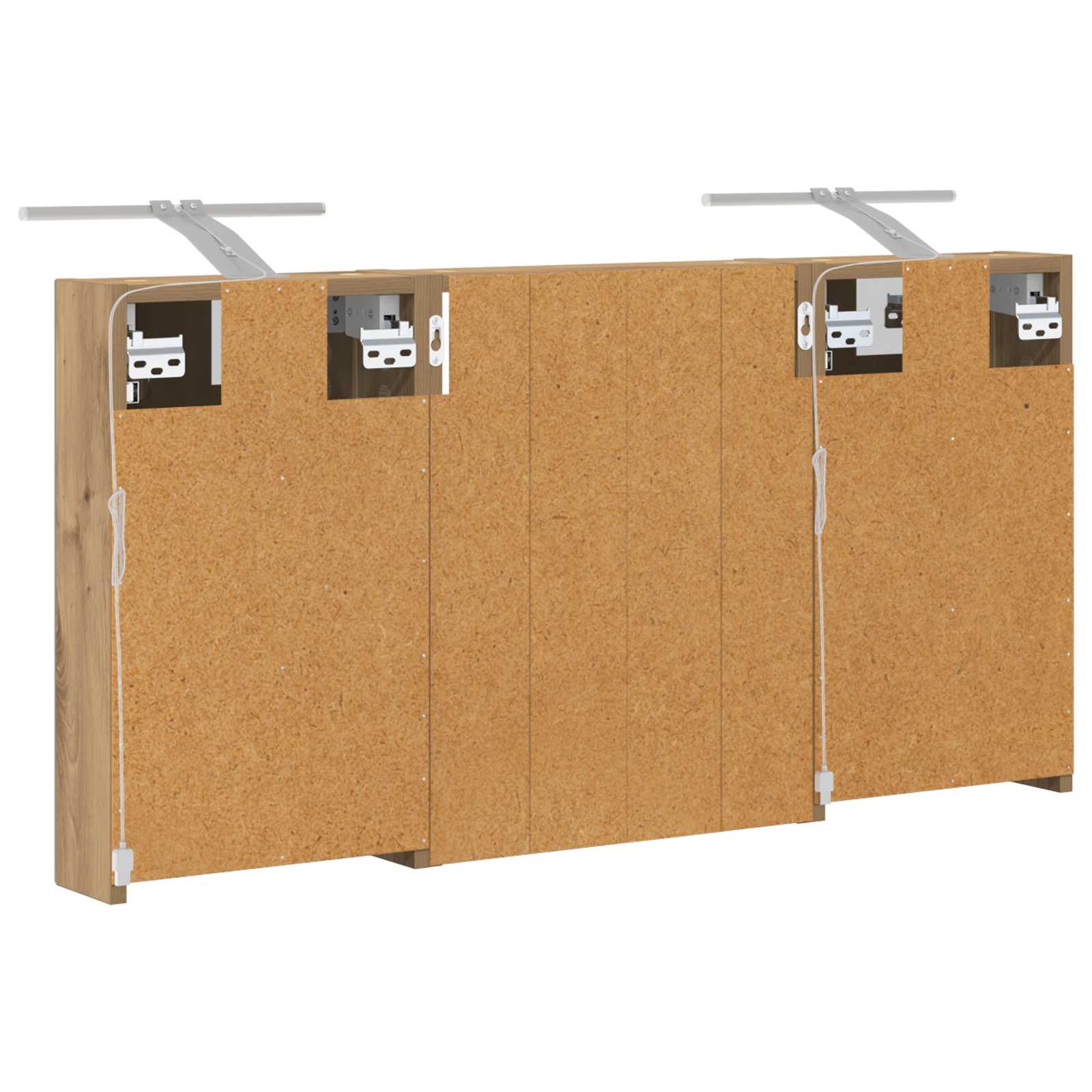 Σετ Ντουλαπιών Μπάνιου με ράφι 3 pcs 100 x 10,5 x 50 εκ - Pakobazaar