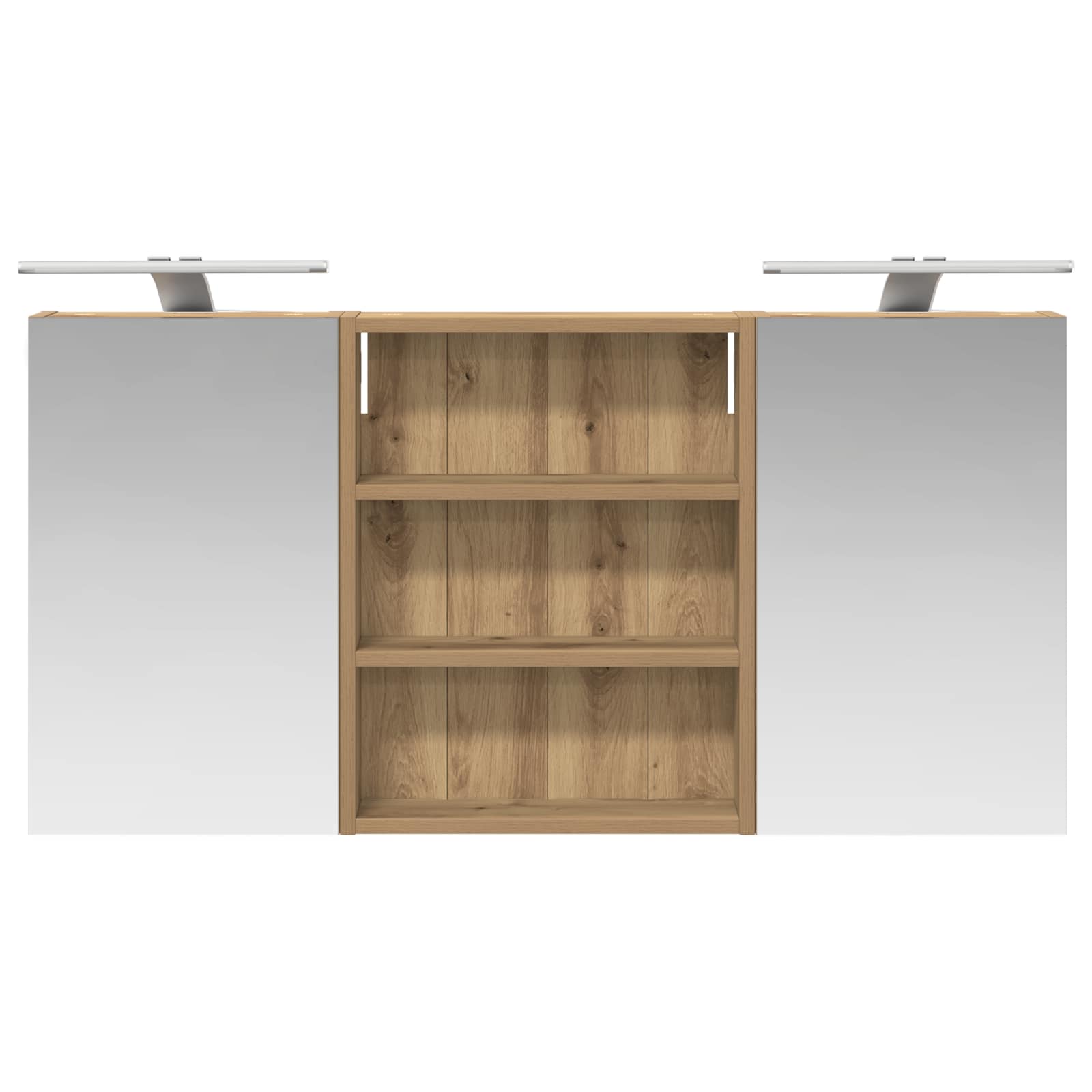 Σετ Ντουλαπιών Μπάνιου με ράφι 3 pcs 100 x 10,5 x 50 εκ - Pakobazaar