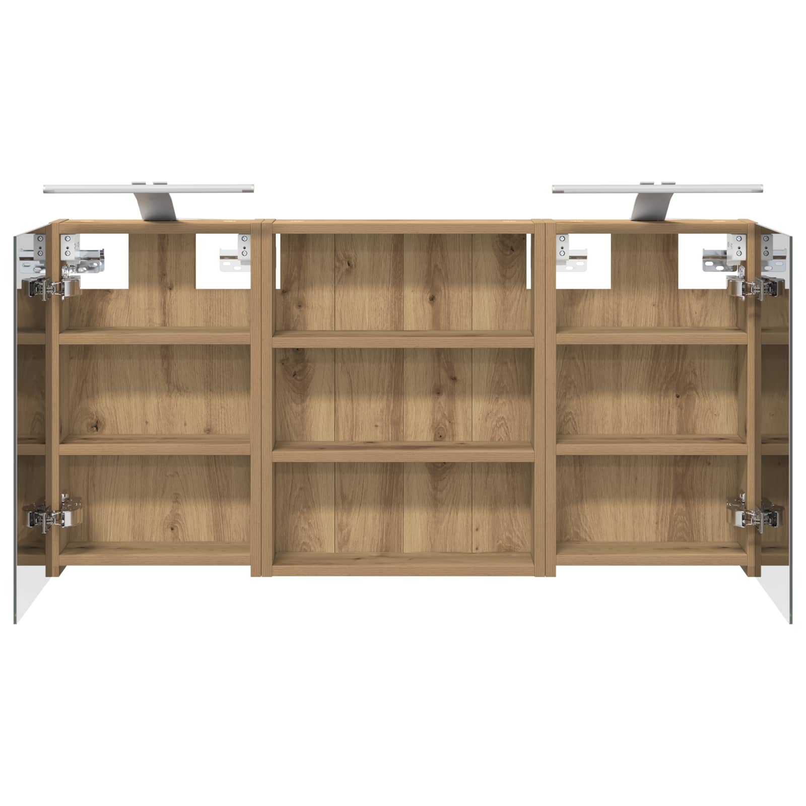 Σετ Ντουλαπιών Μπάνιου με ράφι 3 pcs 100 x 10,5 x 50 εκ - Pakobazaar