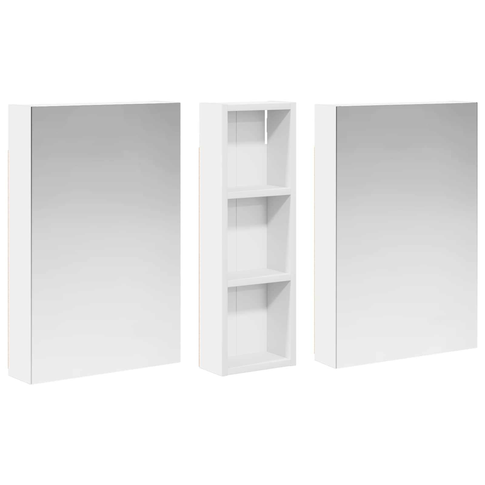 Σετ Ντουλαπιών Μπάνιου με ράφι 3 pcs 100 x 10,5 x 60,5 εκ - Pakobazaar