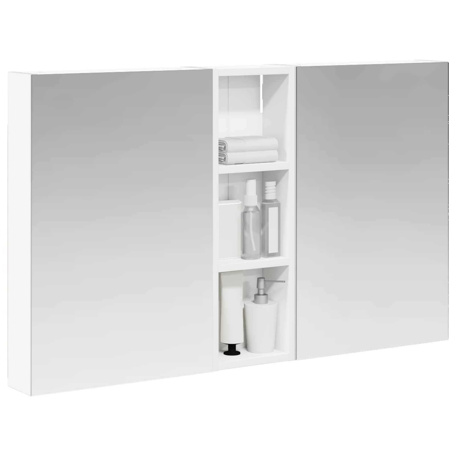 Σετ Ντουλαπιών Μπάνιου με ράφι 3 pcs 100 x 10,5 x 60,5 εκ - Pakobazaar