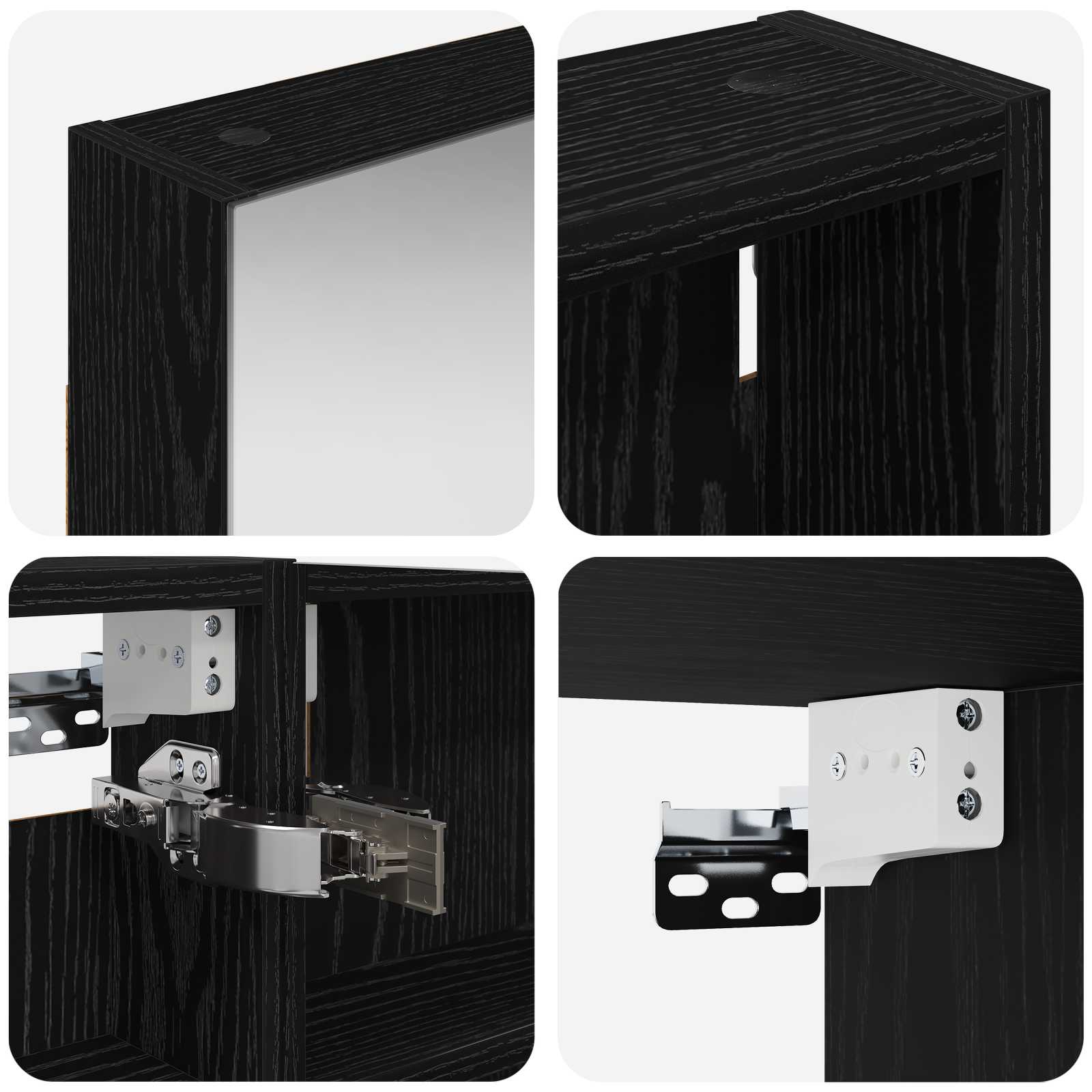 Σετ Ντουλαπιών Μπάνιου με ράφι 3 pcs 100 x 10,5 x 60,5 εκ - Pakobazaar