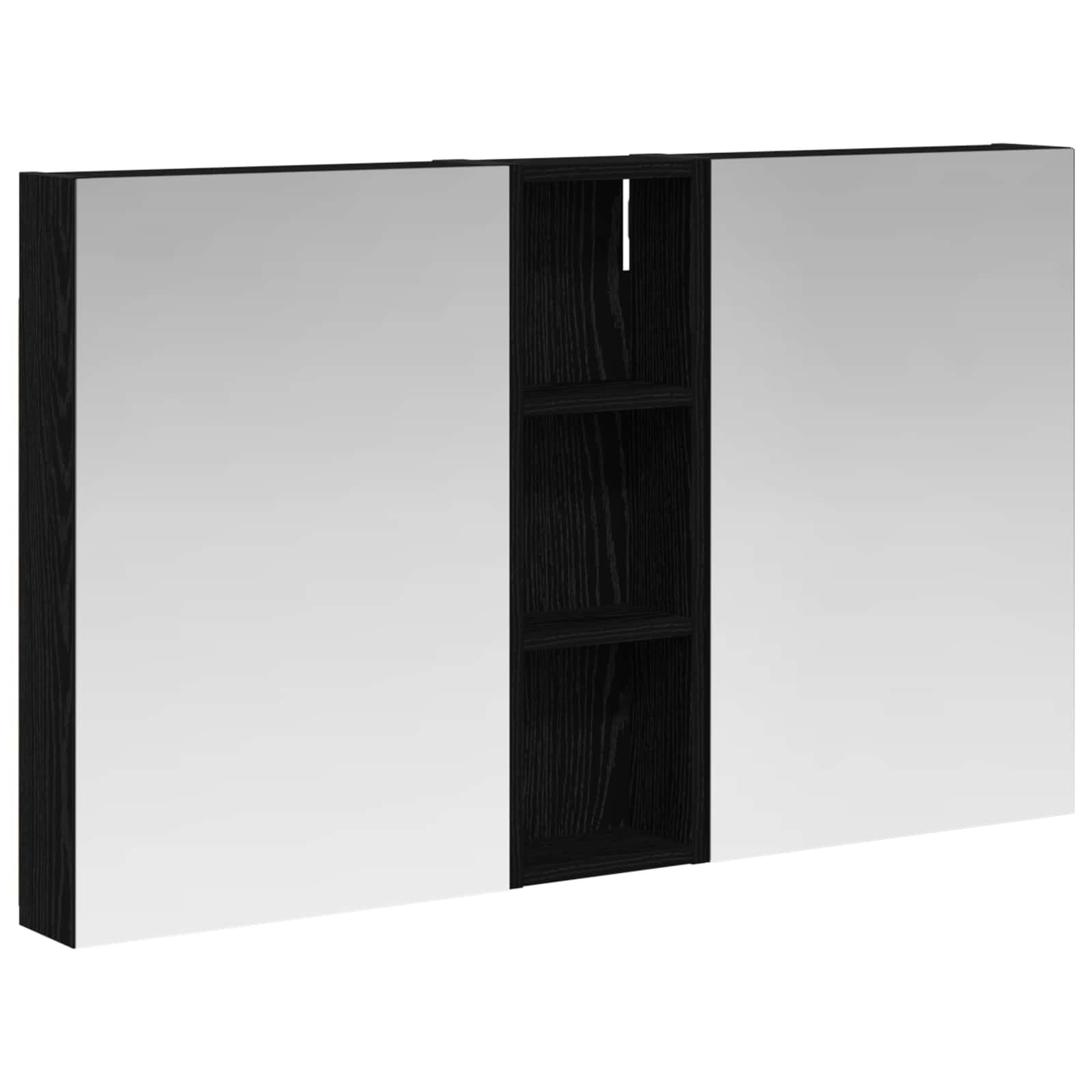 Σετ Ντουλαπιών Μπάνιου με ράφι 3 pcs 100 x 10,5 x 60,5 εκ - Pakobazaar