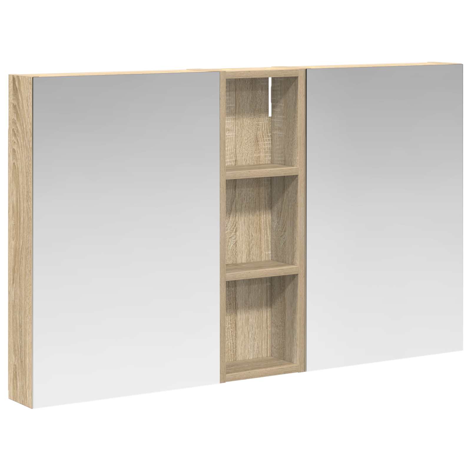 Σετ Ντουλαπιών Μπάνιου με ράφι 3 pcs 100 x 10,5 x 60,5 εκ - Pakobazaar