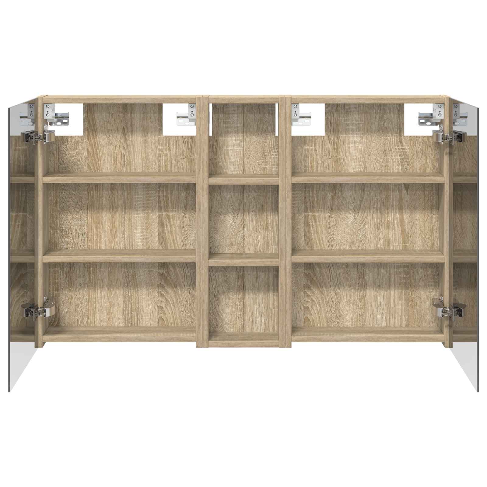 Σετ Ντουλαπιών Μπάνιου με ράφι 3 pcs 100 x 10,5 x 60,5 εκ - Pakobazaar