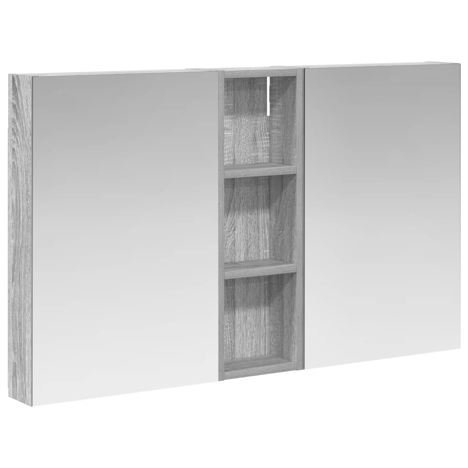 Σετ Ντουλαπιών Μπάνιου με ράφι 3 pcs 100 x 10,5 x 60,5 εκ - Pakobazaar