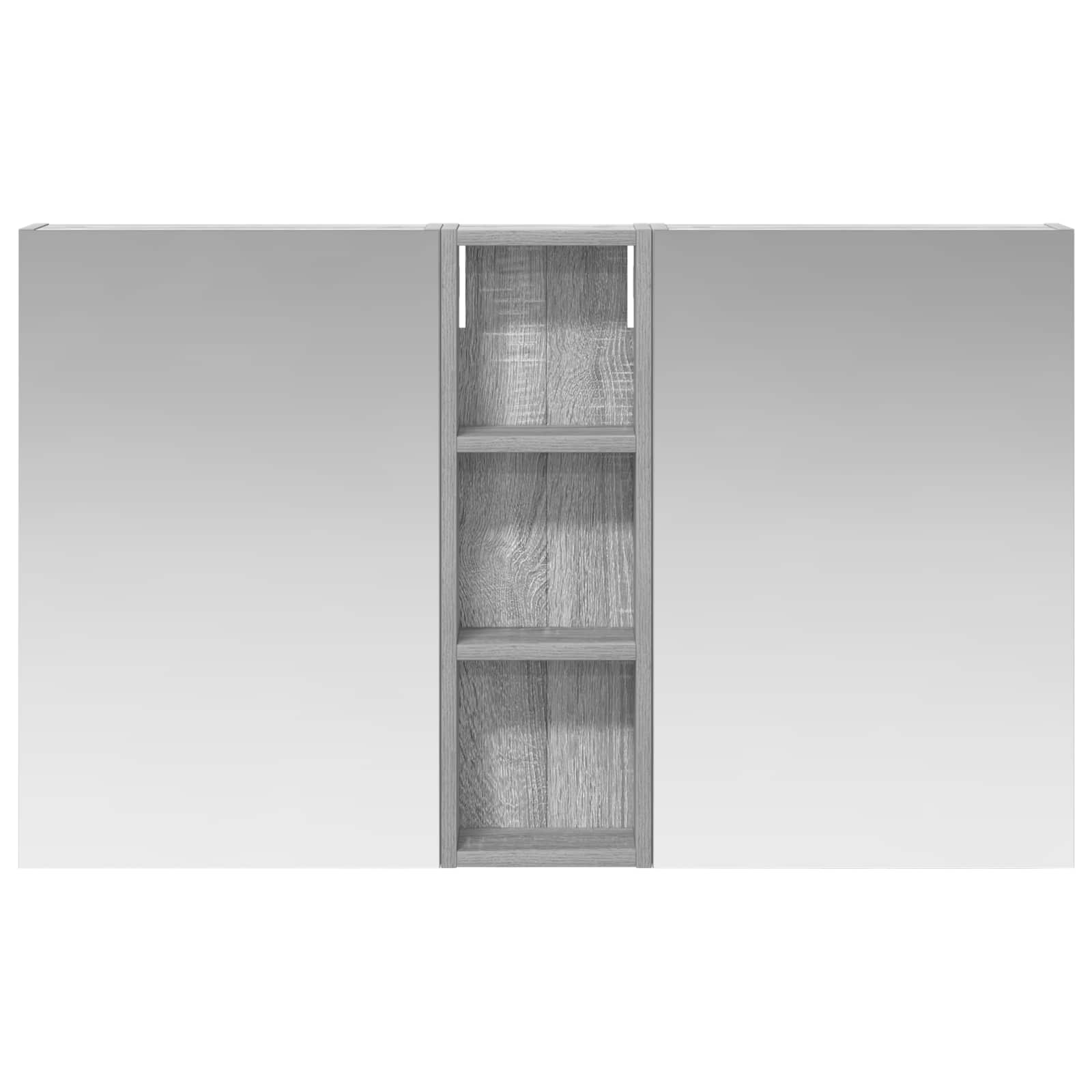 Σετ Ντουλαπιών Μπάνιου με ράφι 3 pcs 100 x 10,5 x 60,5 εκ - Pakobazaar