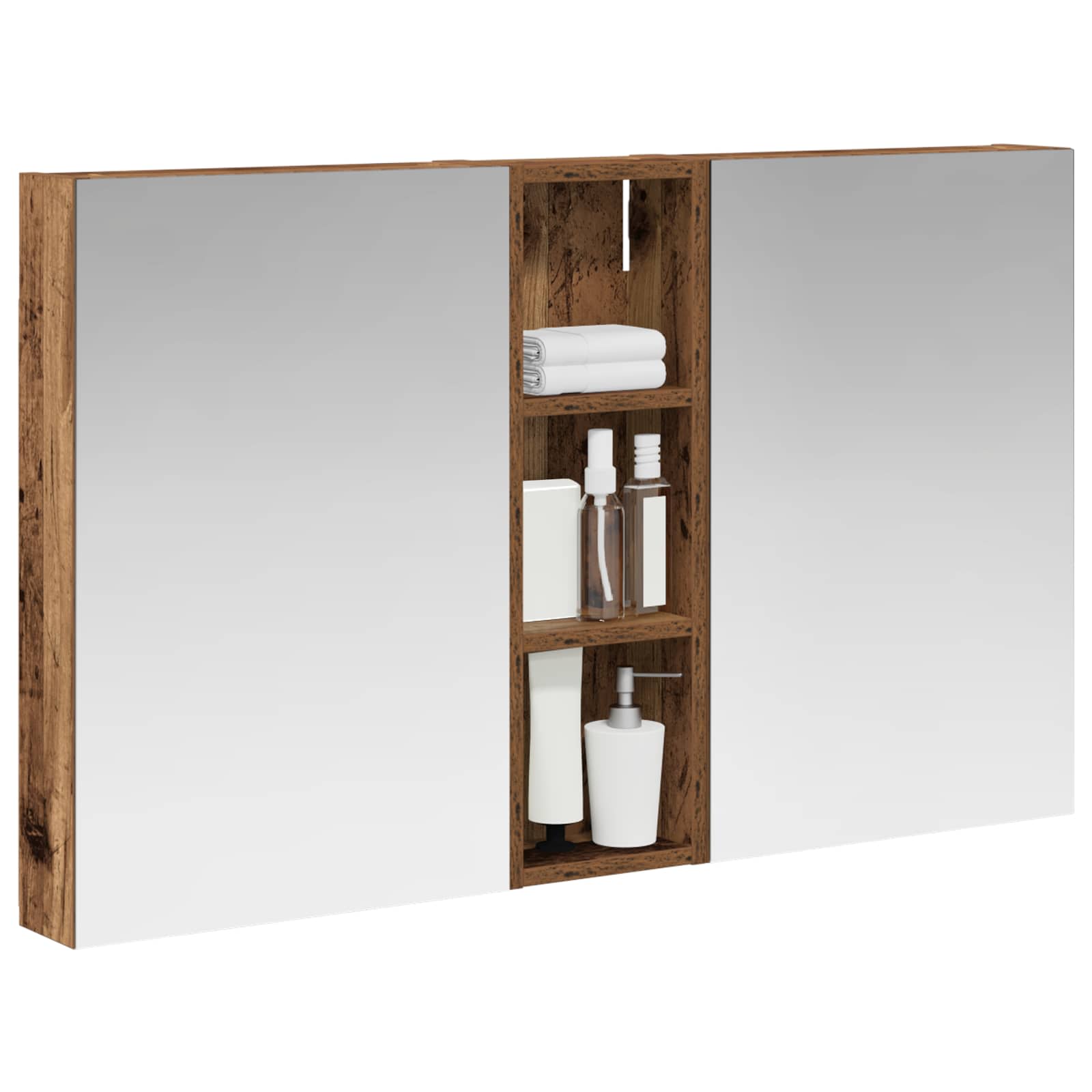 Σετ Ντουλαπιών Μπάνιου με ράφι 3 pcs 100 x 10,5 x 60,5 εκ - Pakobazaar