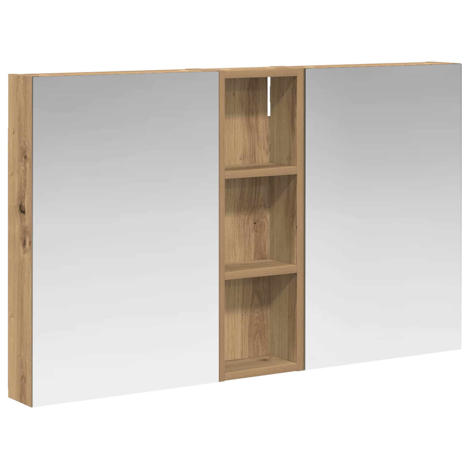Σετ Ντουλαπιών Μπάνιου με ράφι 3 pcs 100 x 10,5 x 60,5 εκ - Pakobazaar