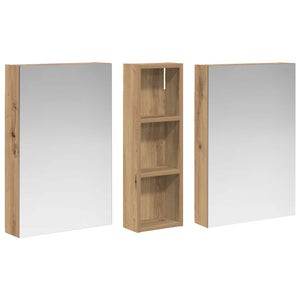 Σετ Ντουλαπιών Μπάνιου 3 τμχ. 100 x 10,5 x 60,5 εκ - Pakobazaar