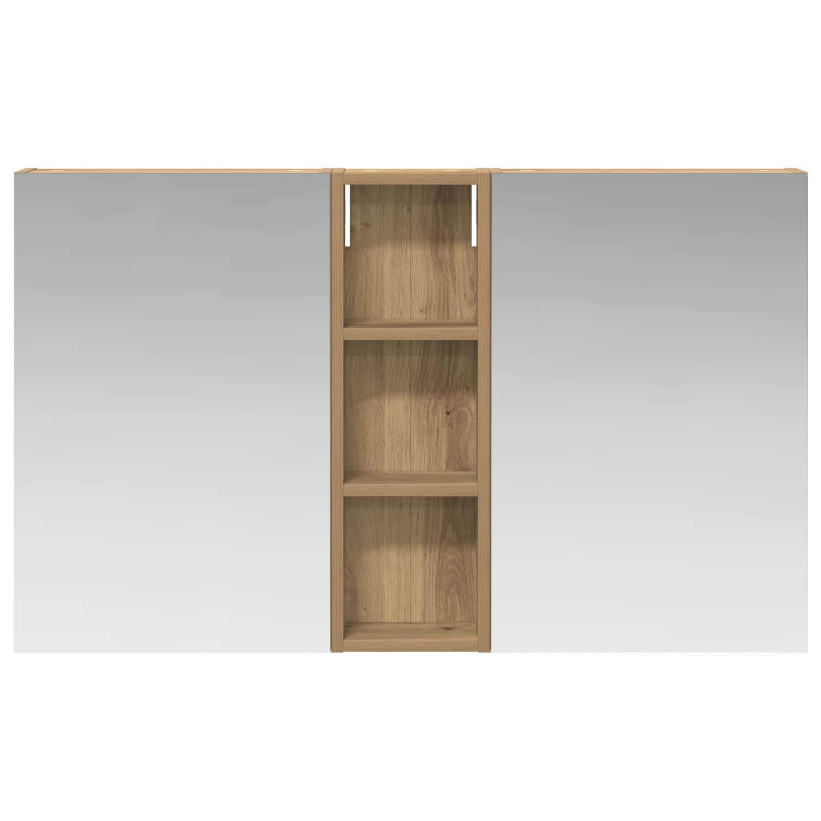 Σετ Ντουλαπιών Μπάνιου με ράφι 3 pcs 100 x 10,5 x 60,5 εκ - Pakobazaar