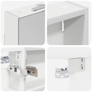 Σετ Ντουλαπιών Μπάνιου με ράφι 3 pcs 100 x 10,5 x 60,5 εκ - Pakobazaar