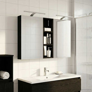 Σετ Ντουλαπιών Μπάνιου με ράφι 3 pcs 100 x 10,5 x 60,5 εκ - Pakobazaar