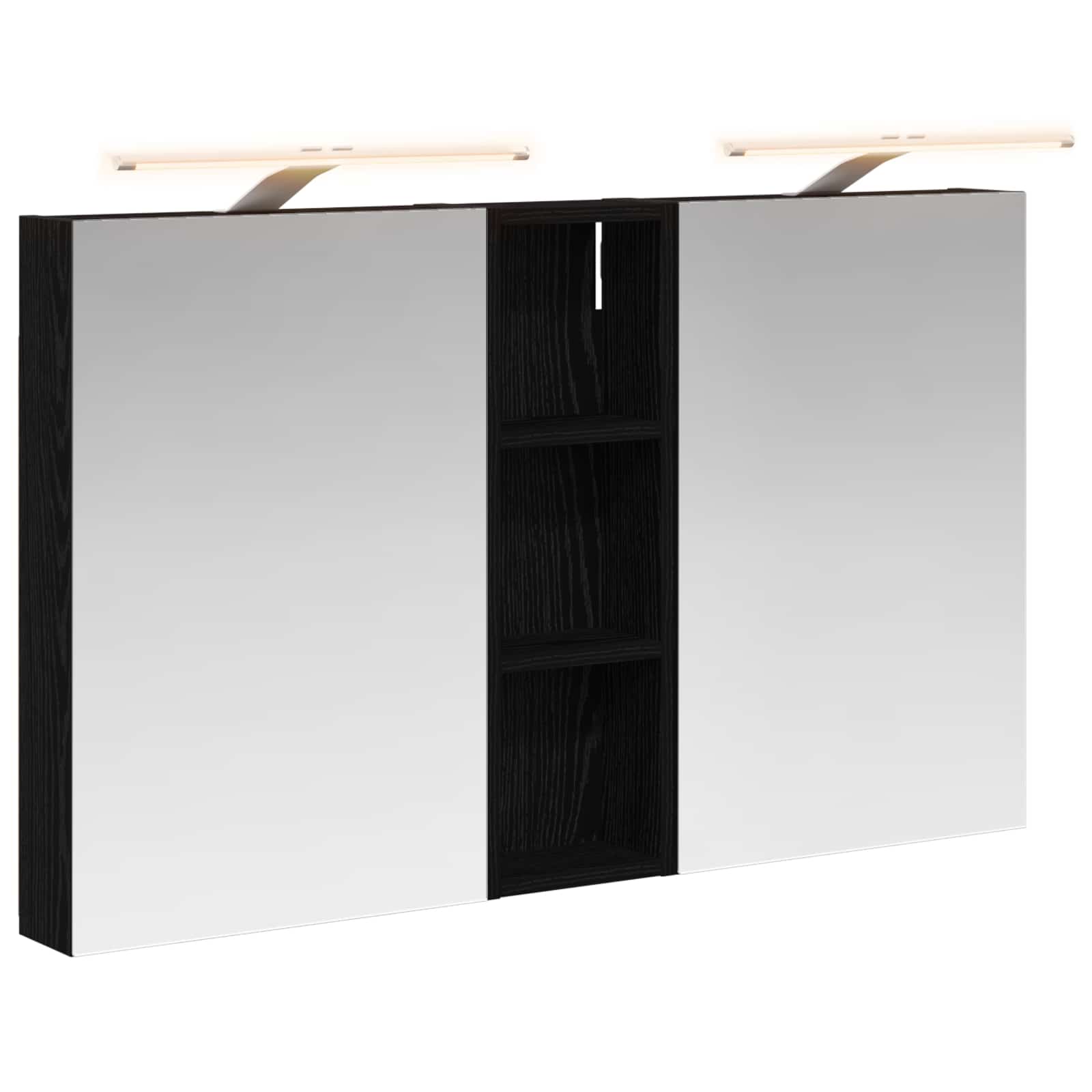 Σετ Ντουλαπιών Μπάνιου με ράφι 3 pcs 100 x 10,5 x 60,5 εκ - Pakobazaar