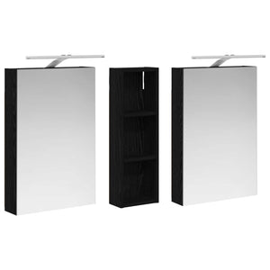 Σετ Ντουλαπιών Μπάνιου με ράφι 3 pcs 100 x 10,5 x 60,5 εκ - Pakobazaar