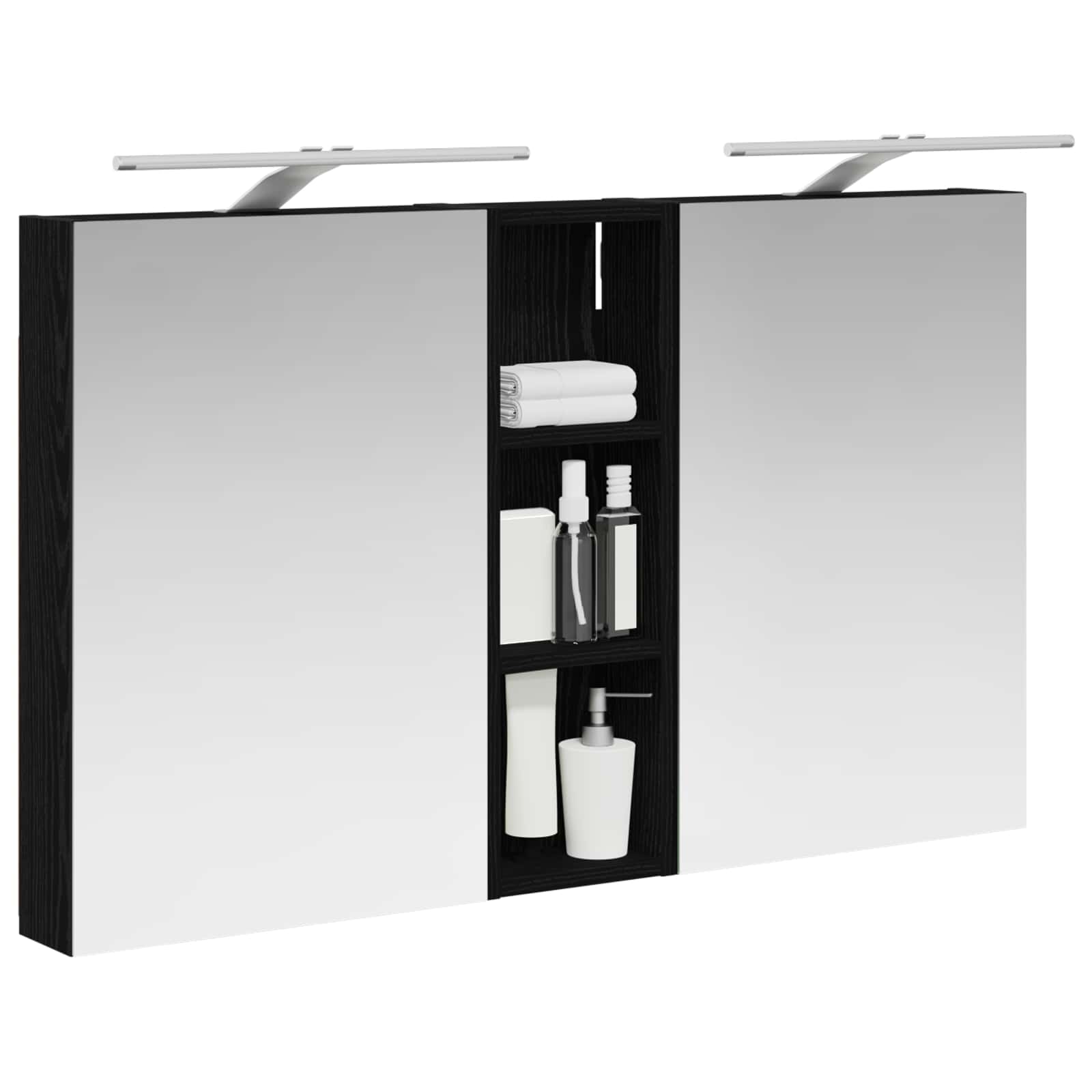 Σετ Ντουλαπιών Μπάνιου με ράφι 3 pcs 100 x 10,5 x 60,5 εκ - Pakobazaar