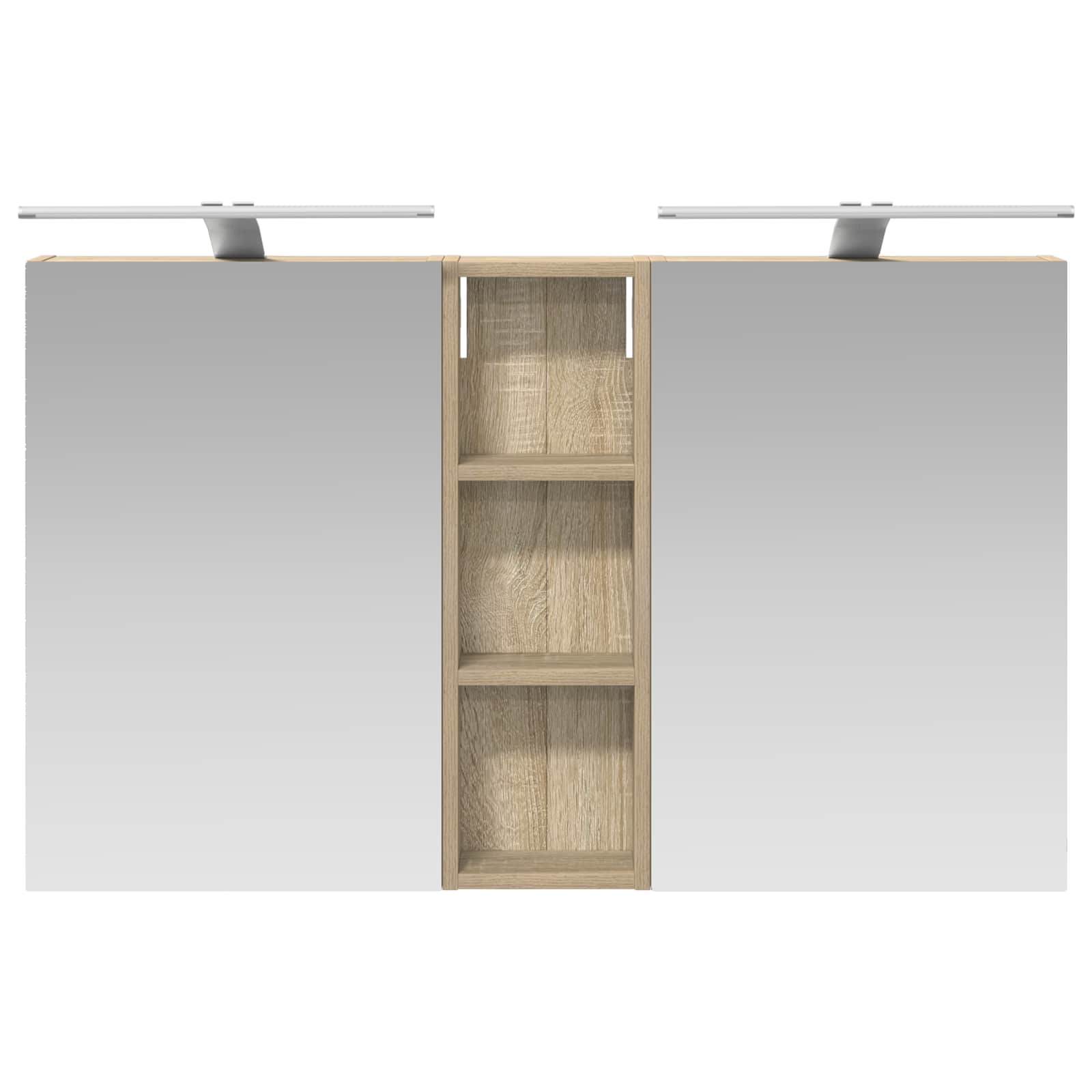 Σετ Ντουλαπιών Μπάνιου με ράφι 3 pcs 100 x 10,5 x 60,5 εκ - Pakobazaar