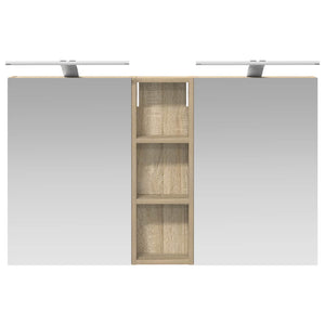Σετ Ντουλαπιών Μπάνιου με ράφι 3 pcs 100 x 10,5 x 60,5 εκ - Pakobazaar