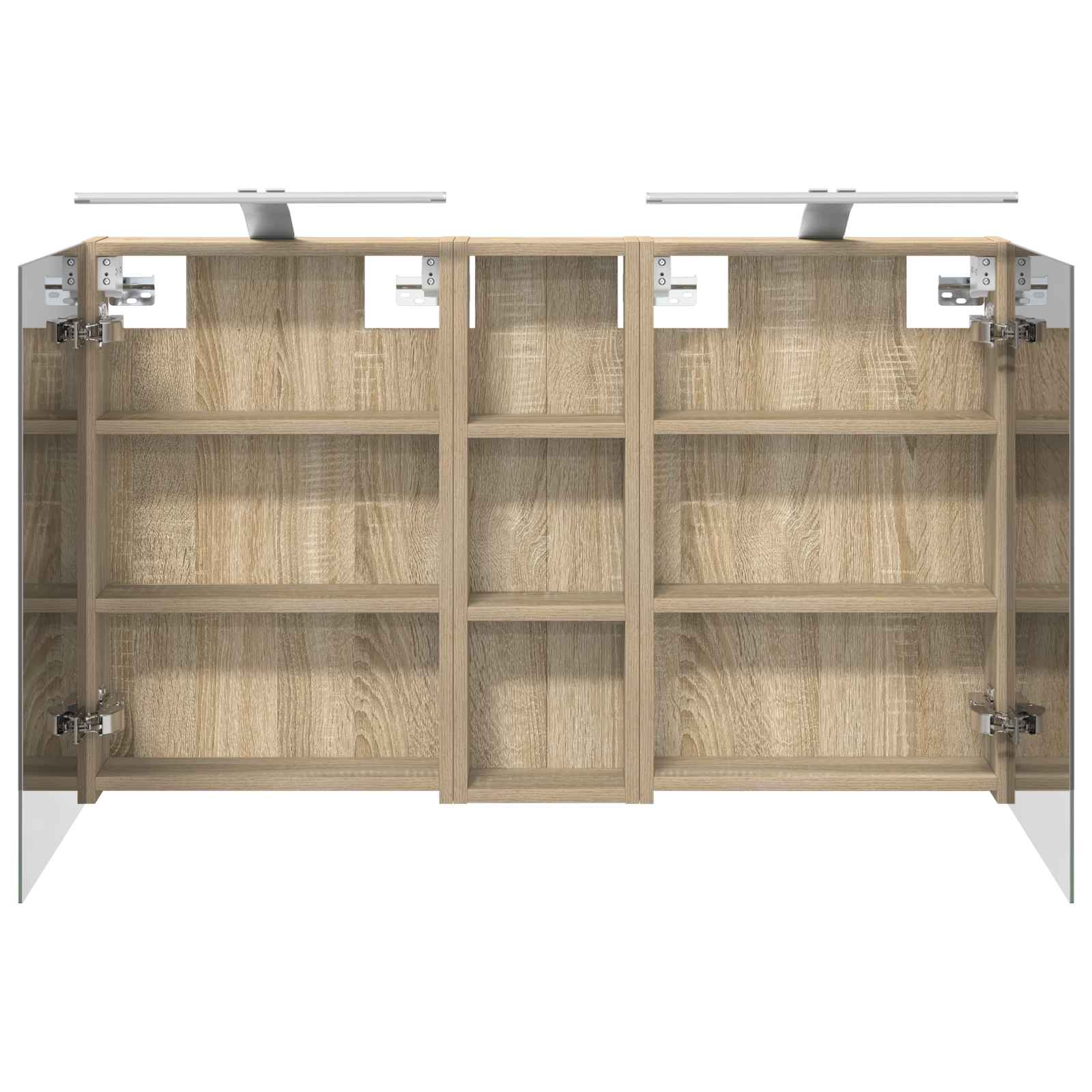Σετ Ντουλαπιών Μπάνιου με ράφι 3 pcs 100 x 10,5 x 60,5 εκ - Pakobazaar