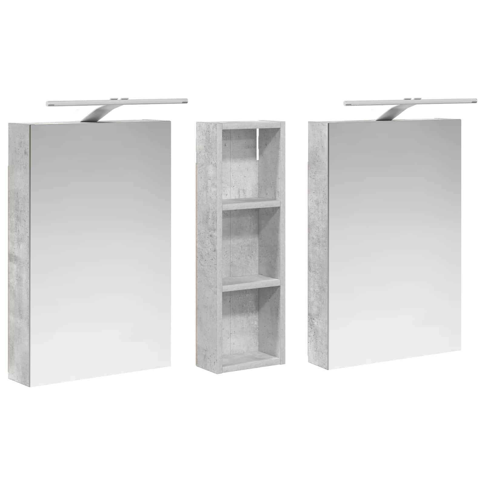 Σετ Ντουλαπιών Μπάνιου με ράφι 3 pcs 100 x 10,5 x 60,5 εκ - Pakobazaar