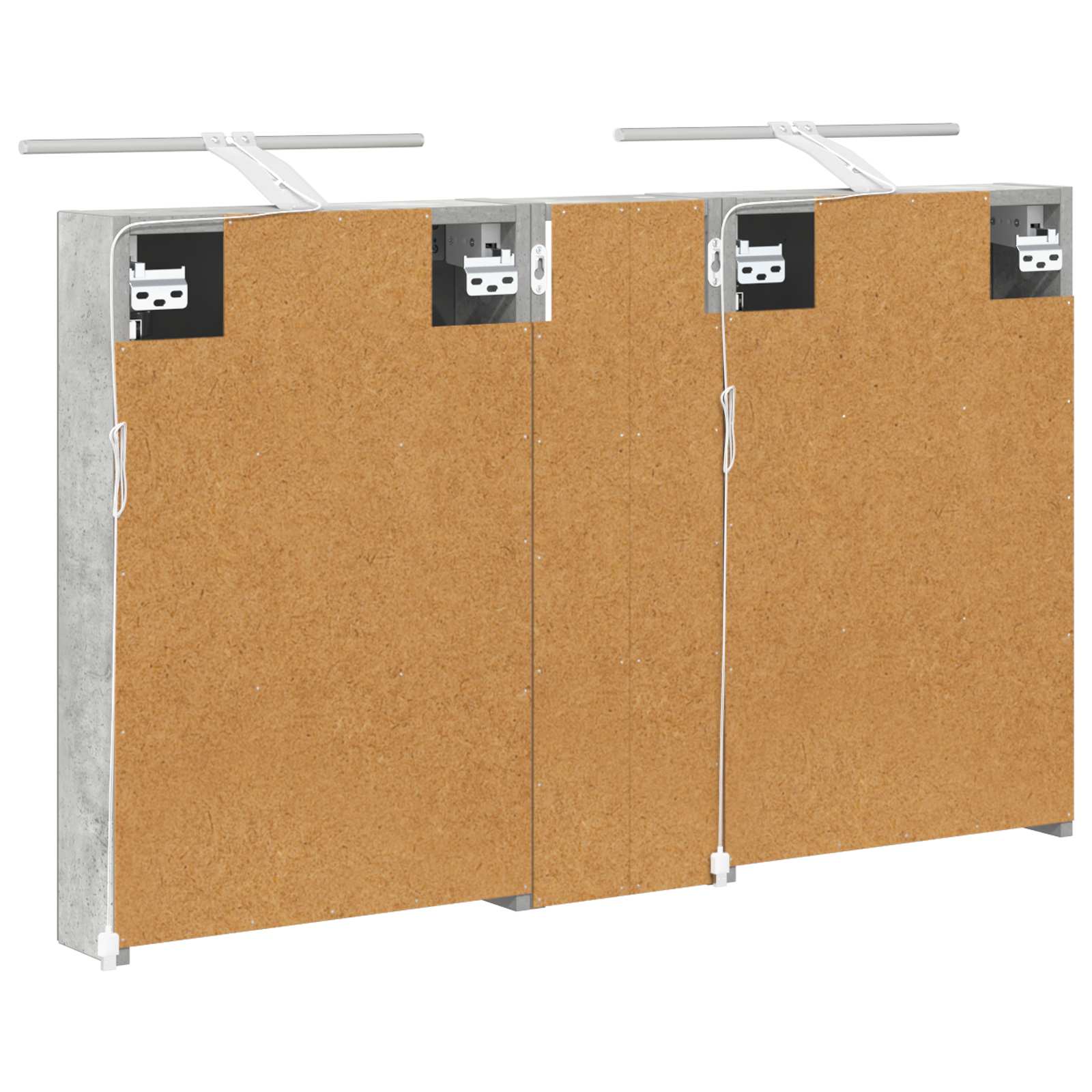 Σετ Ντουλαπιών Μπάνιου με ράφι 3 pcs 100 x 10,5 x 60,5 εκ - Pakobazaar