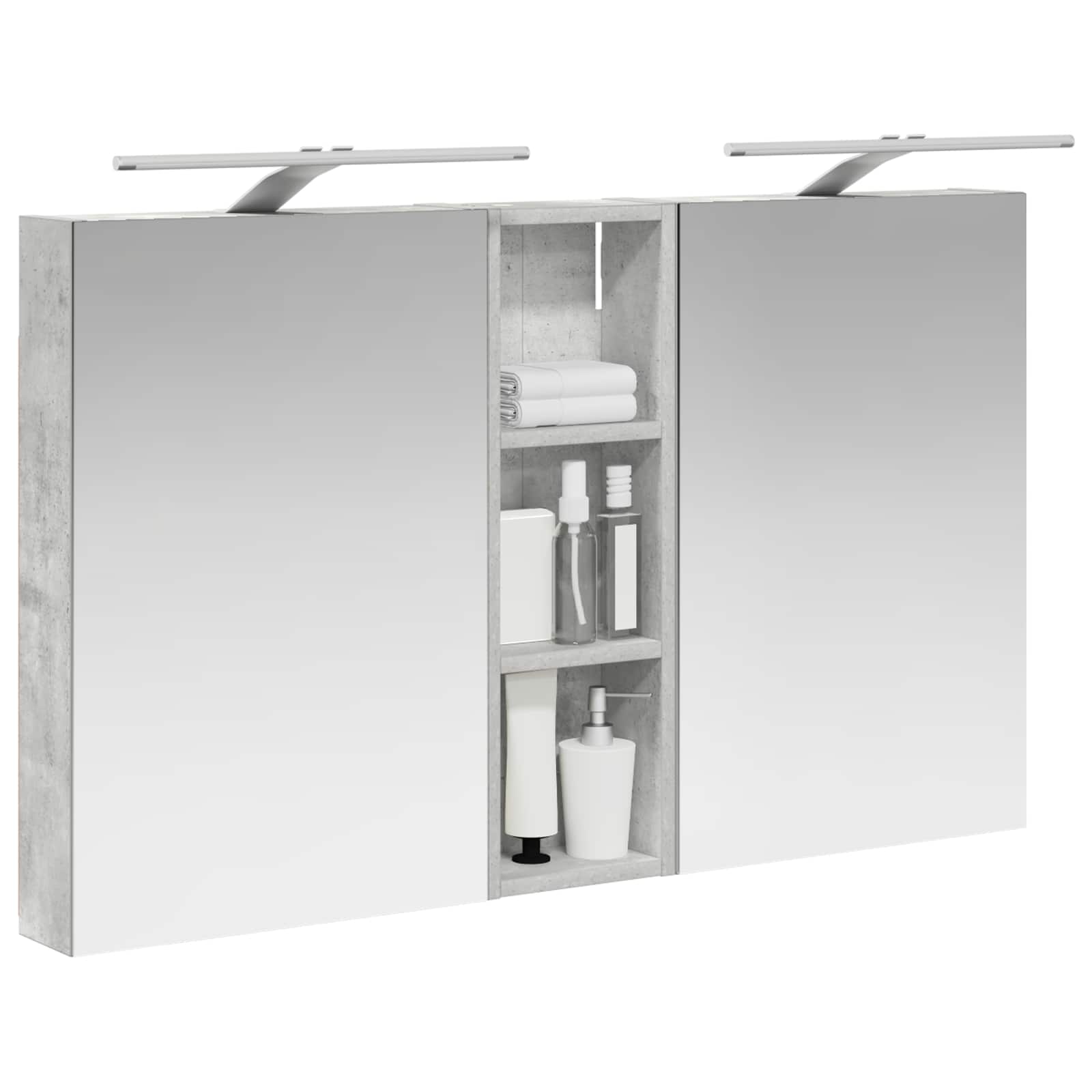 Σετ Ντουλαπιών Μπάνιου με ράφι 3 pcs 100 x 10,5 x 60,5 εκ - Pakobazaar