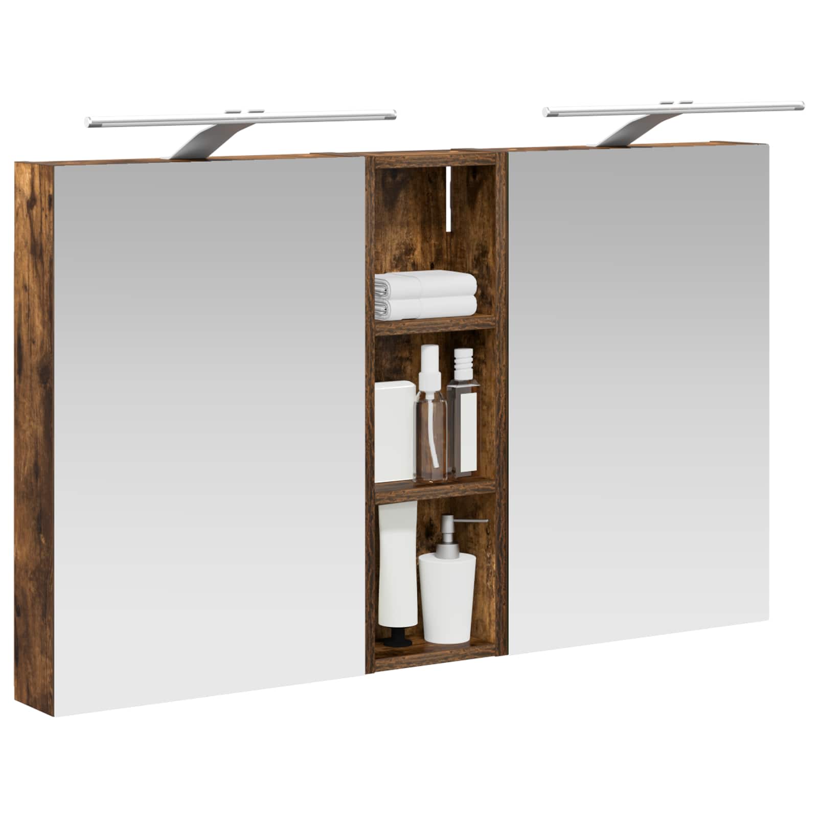 Σετ Ντουλαπιών Μπάνιου με ράφι 3 pcs 100 x 10,5 x 60,5 εκ - Pakobazaar