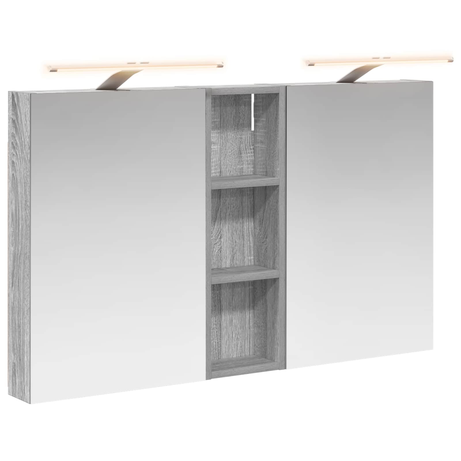 Σετ Ντουλαπιών Μπάνιου με ράφι 3 pcs 100 x 10,5 x 60,5 εκ - Pakobazaar