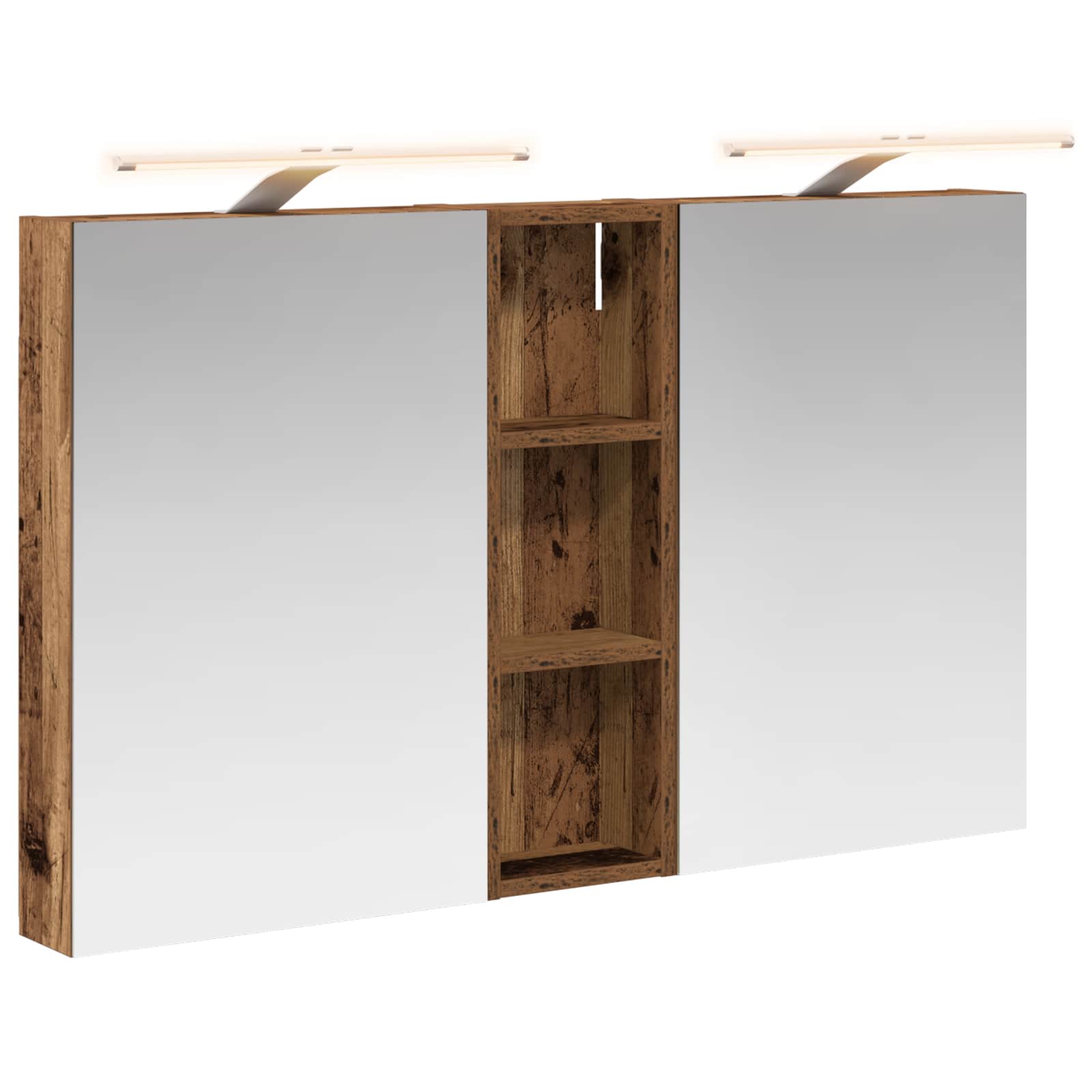 Σετ Ντουλαπιών Μπάνιου με ράφι 3 pcs 100 x 10,5 x 60,5 εκ - Pakobazaar