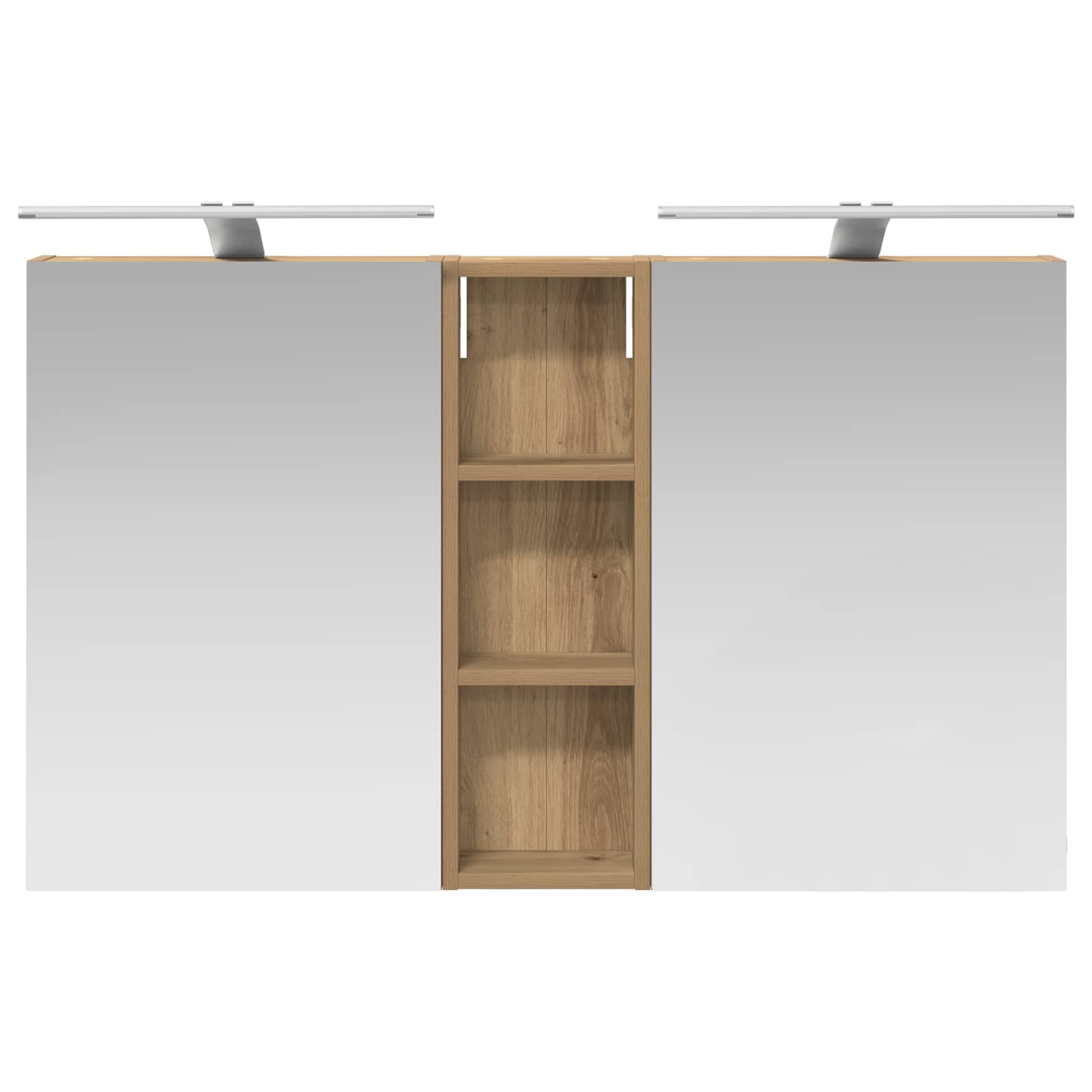 Σετ Ντουλαπιών Μπάνιου με ράφι 3 pcs 100 x 10,5 x 60,5 εκ - Pakobazaar