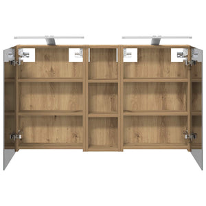Σετ Ντουλαπιών Μπάνιου με ράφι 3 pcs 100 x 10,5 x 60,5 εκ - Pakobazaar