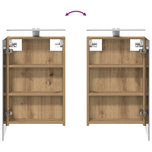 Σετ Ντουλαπιών Μπάνιου με ράφι 3 pcs 100 x 10,5 x 60,5 εκ - Pakobazaar