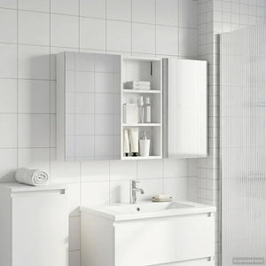 Σετ Ντουλαπιών Μπάνιου με ράφι 3 pcs 110 x 10,5 x 60,5 εκ - Pakobazaar
