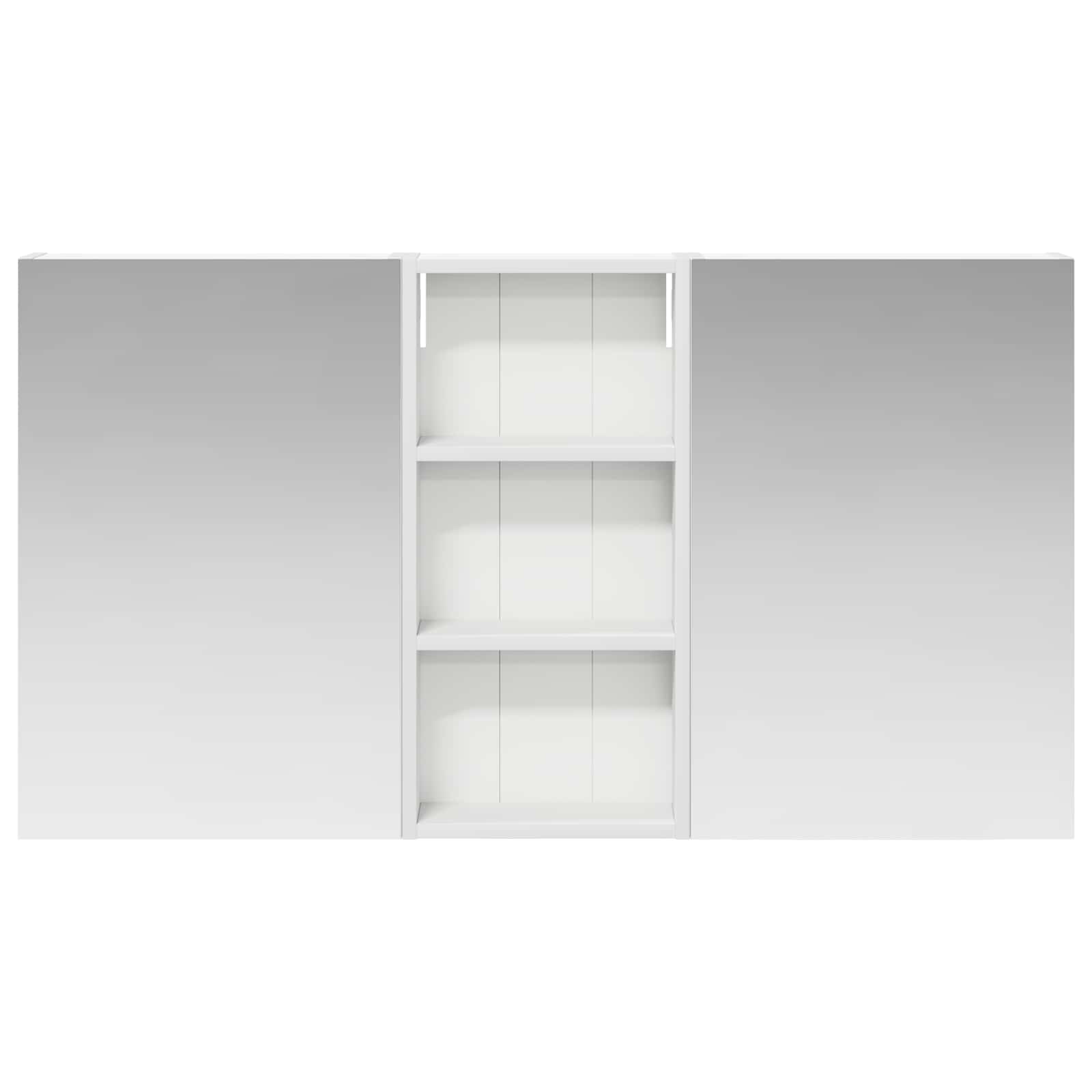Σετ Ντουλαπιών Μπάνιου με ράφι 3 pcs 110 x 10,5 x 60,5 εκ - Pakobazaar