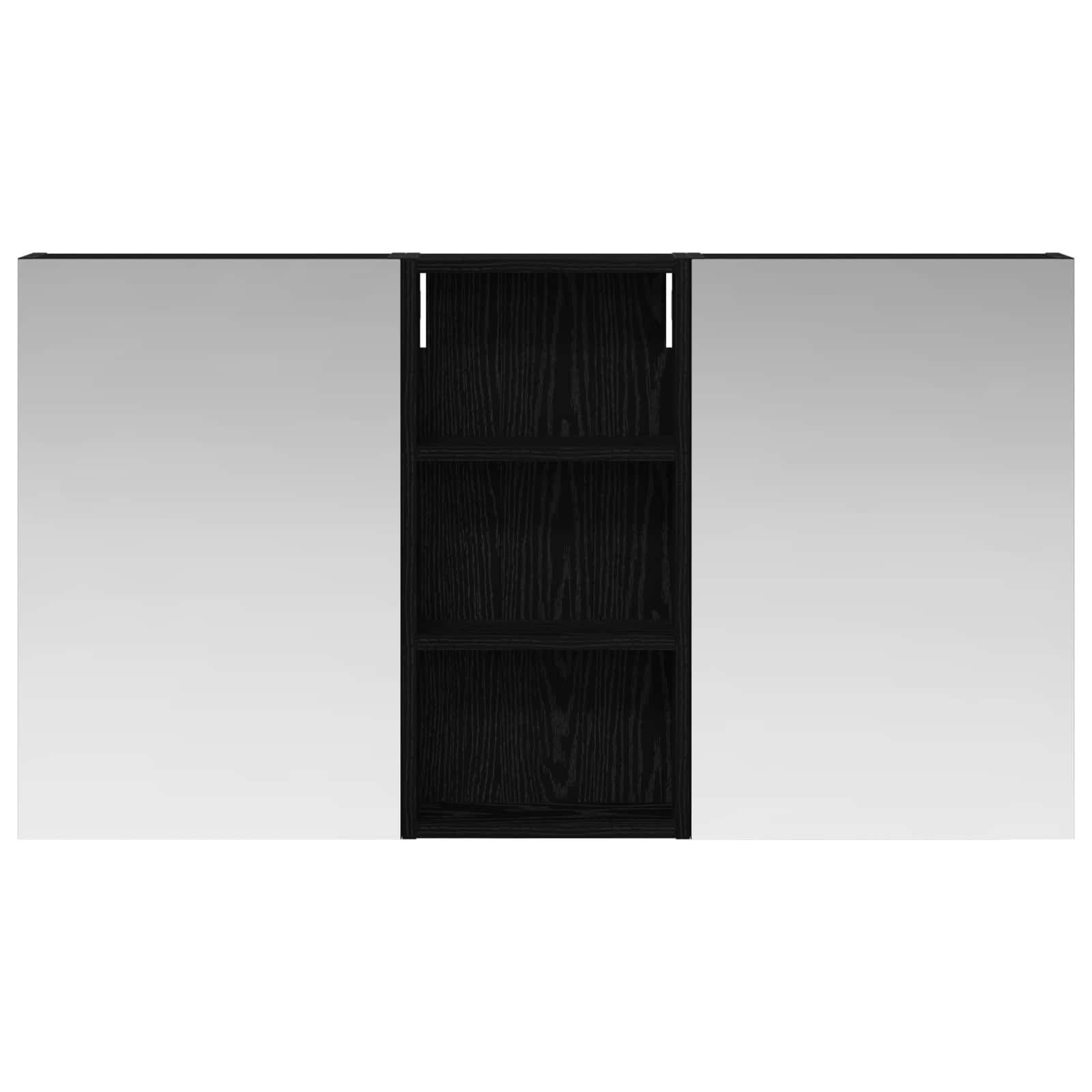 Σετ Ντουλαπιών Μπάνιου με ράφι 3 pcs 110 x 10,5 x 60,5 εκ - Pakobazaar