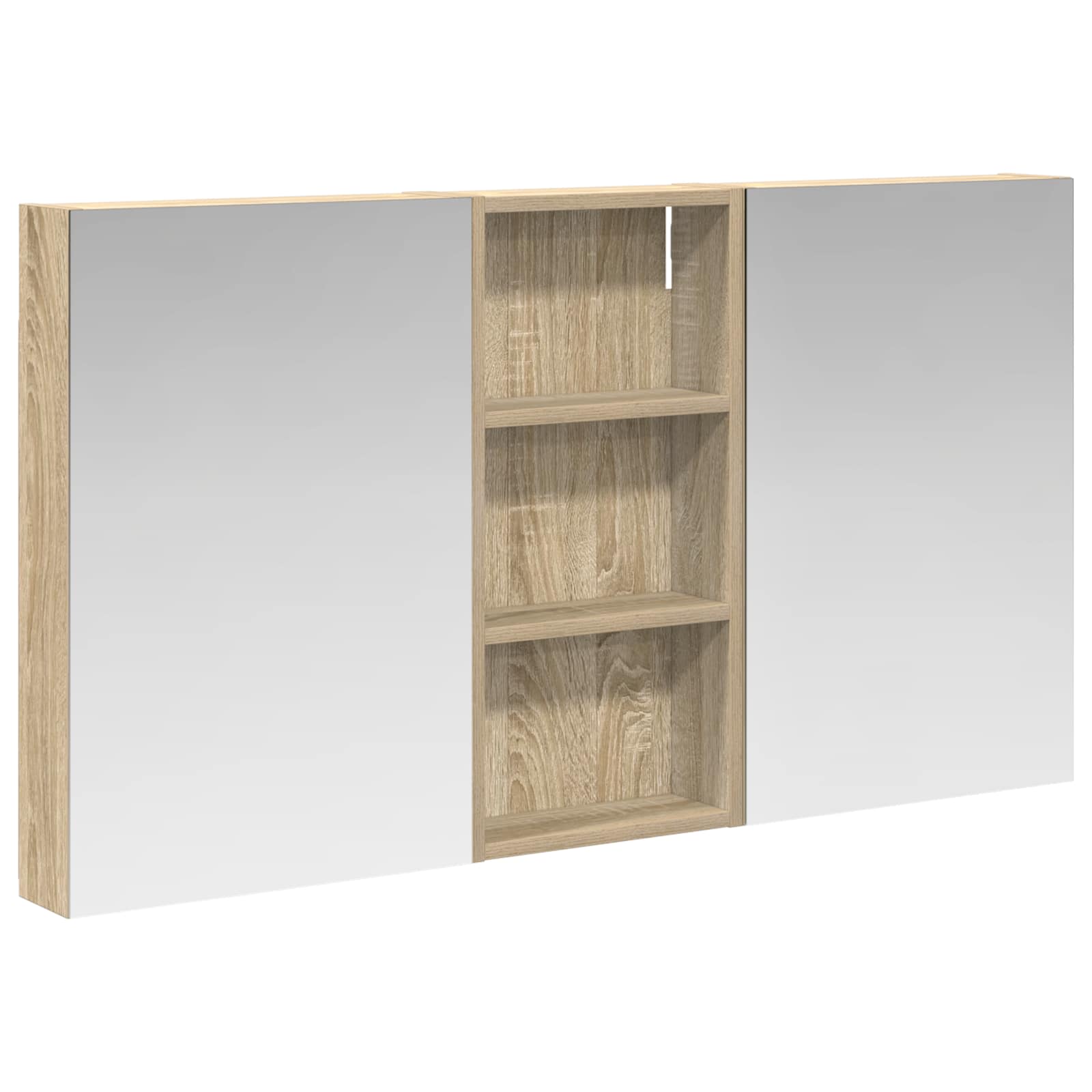 Σετ Ντουλαπιών Μπάνιου με ράφι 3 pcs 110 x 10,5 x 60,5 εκ - Pakobazaar