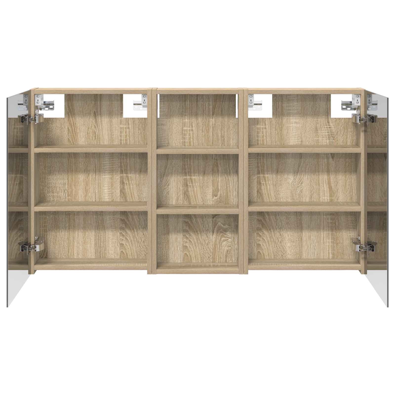 Σετ Ντουλαπιών Μπάνιου με ράφι 3 pcs 110 x 10,5 x 60,5 εκ - Pakobazaar