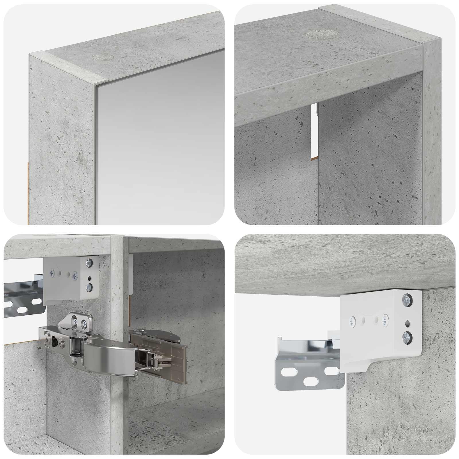 Σετ Ντουλαπιών Μπάνιου με ράφι 3 pcs 110 x 10,5 x 60,5 εκ - Pakobazaar