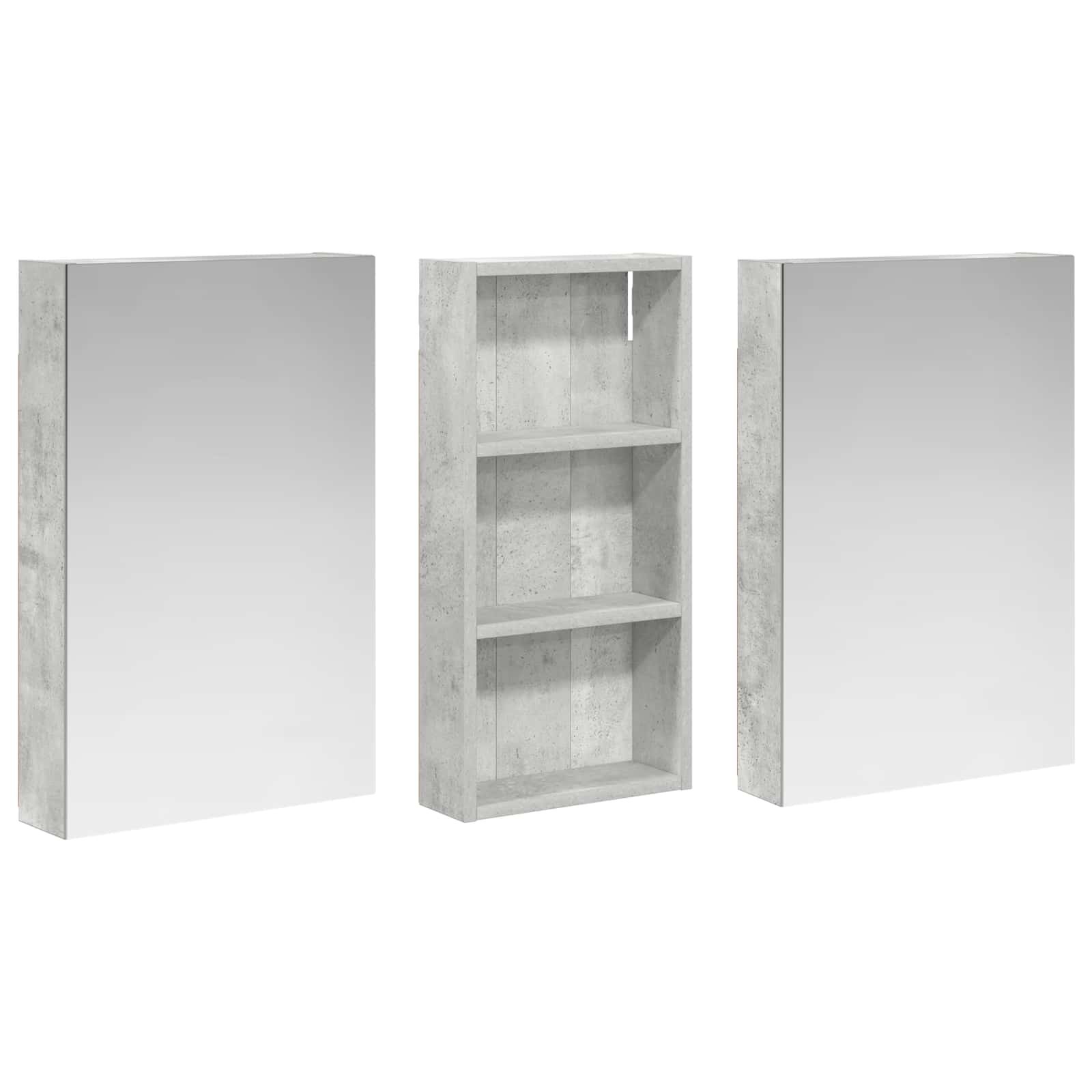 Σετ Ντουλαπιών Μπάνιου με ράφι 3 pcs 110 x 10,5 x 60,5 εκ - Pakobazaar