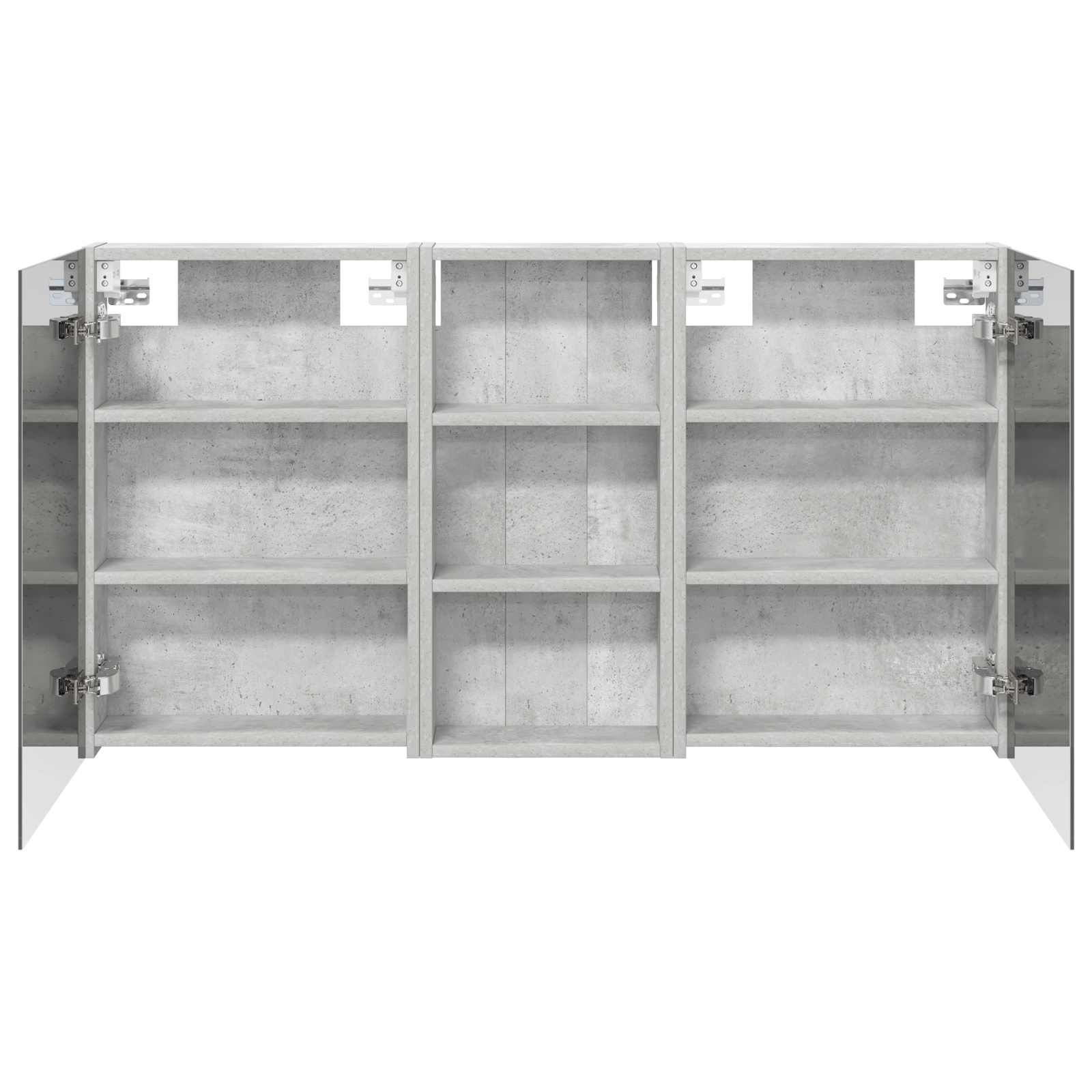 Σετ Ντουλαπιών Μπάνιου με ράφι 3 pcs 110 x 10,5 x 60,5 εκ - Pakobazaar