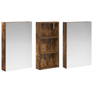 Σετ Ντουλαπιών Μπάνιου με ράφι 3 pcs 110 x 10,5 x 60,5 εκ - Pakobazaar